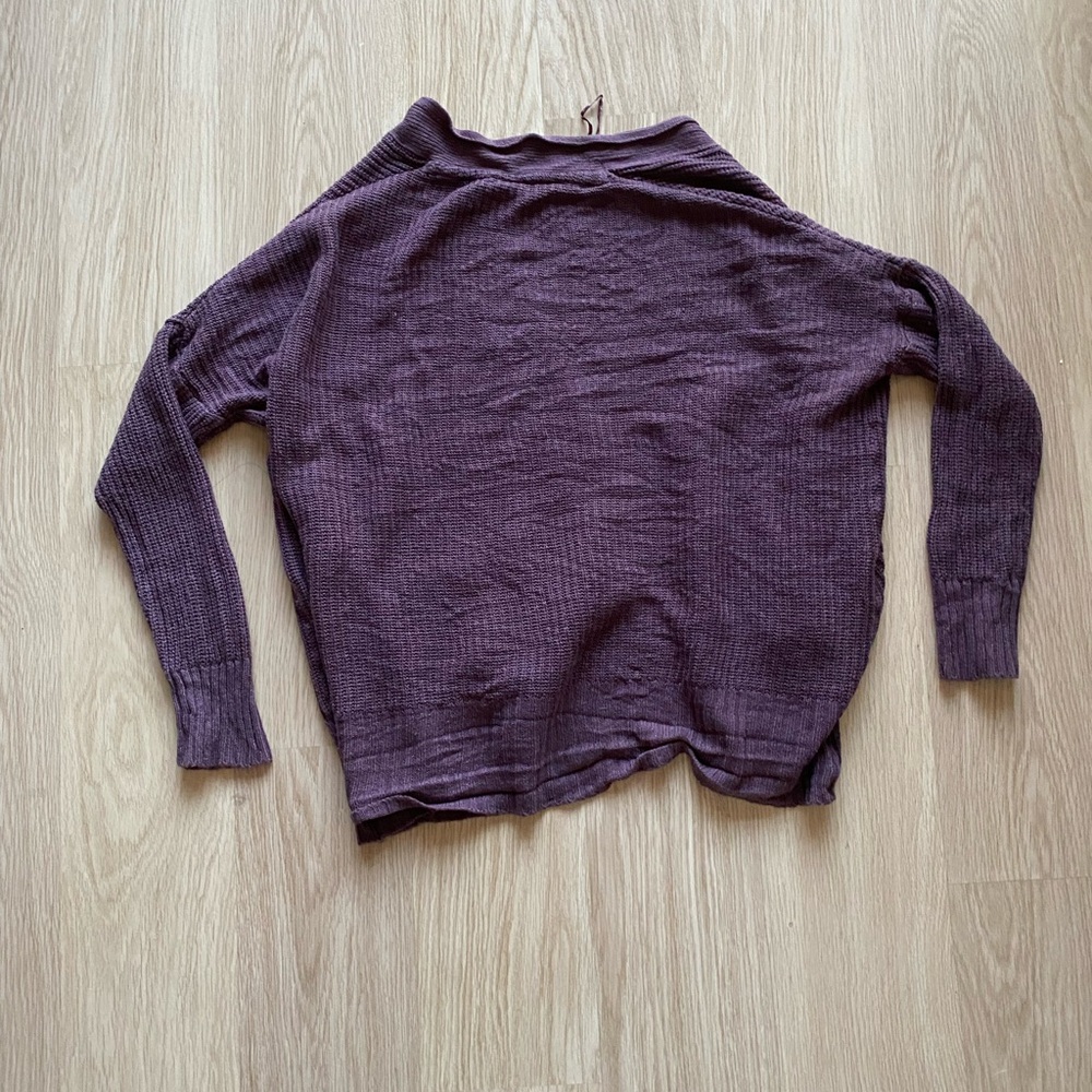 Purple Knit Cardigan - Picture 5 of 8